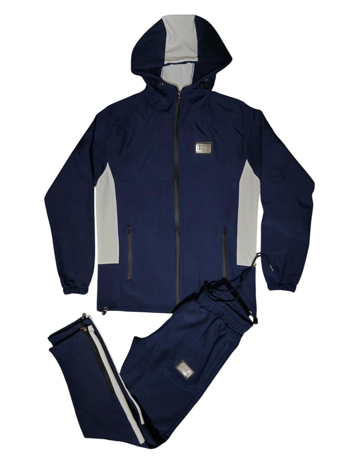 Winter Fleece Lined Tracksuit | Navy | Metal Plaque Collection
