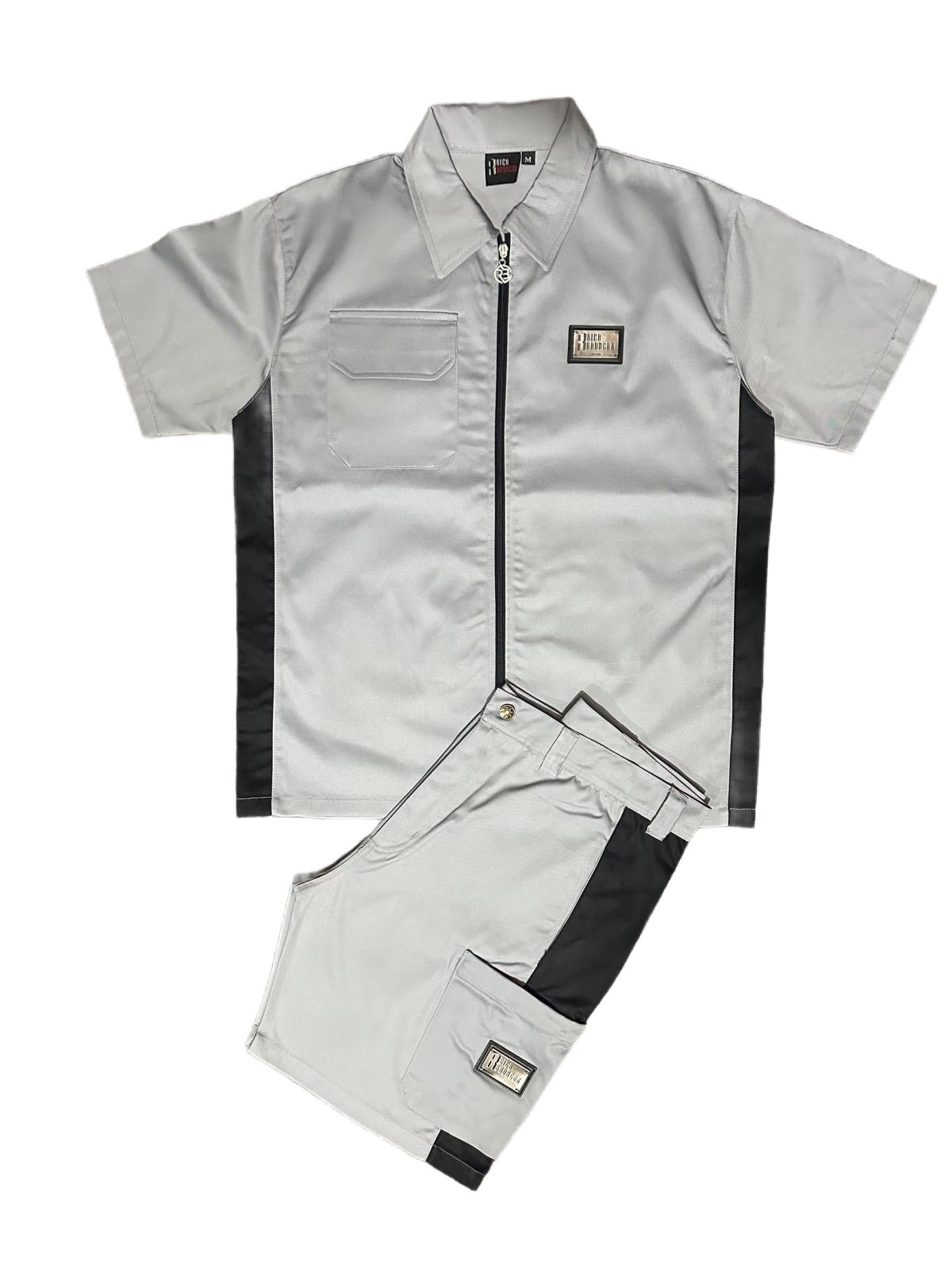 Grey Short Set | Cargo Cotton