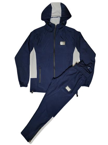 Winter Fleece Lined Tracksuit | Navy | Metal Plaque Collection