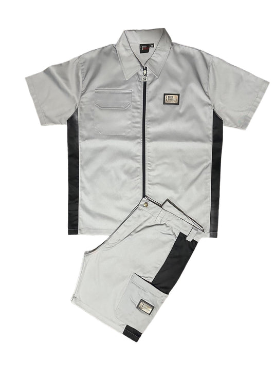 Grey Short Set | Cargo Cotton