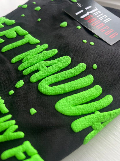 T-shirt /Track Set | Black/Green