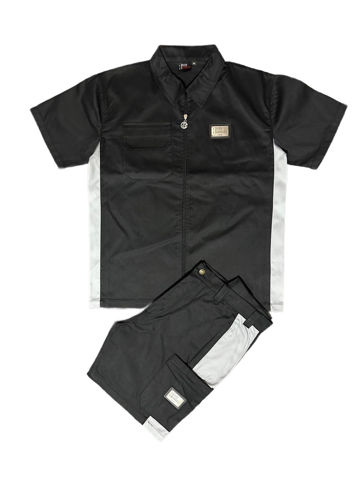 Black Short Set | Cargo Cotton
