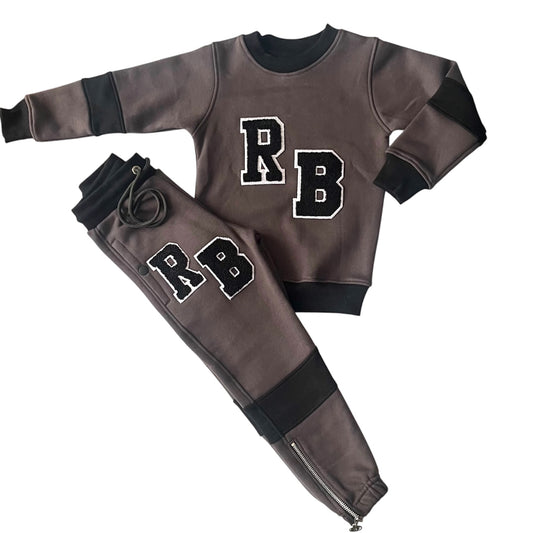Kids Grey RB Tracksuit